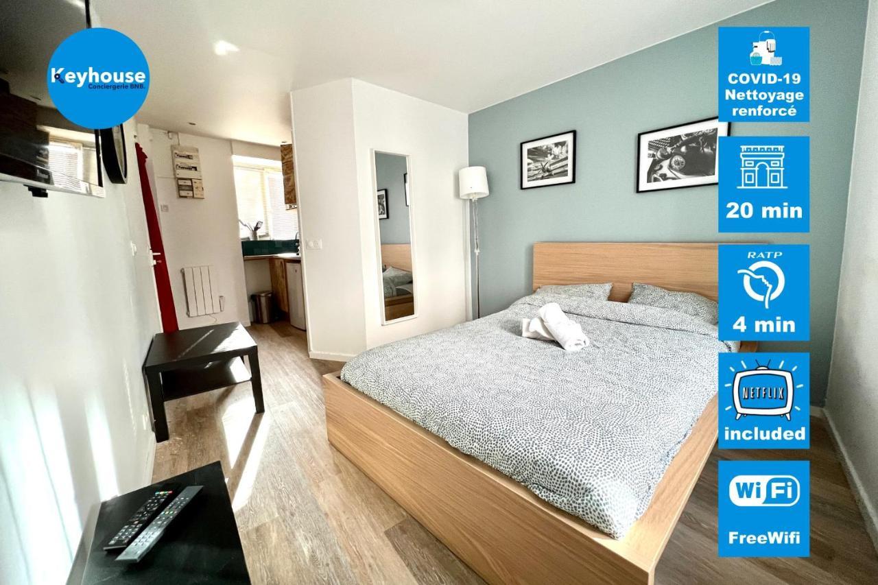 Studio 2 People Wifi Netflix Proche Paris Daire Le Pré-Saint-Gervais Dış mekan fotoğraf